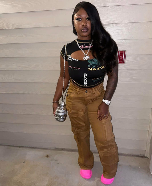 Throwing fits crop shirt